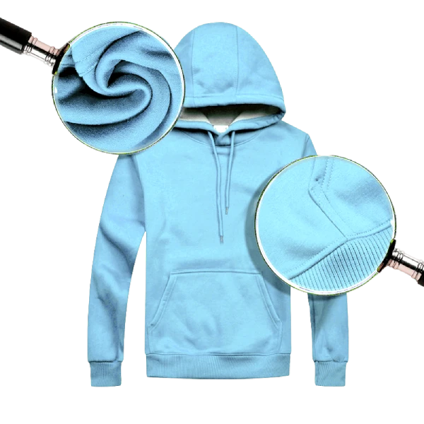 polera color celeste con lupa