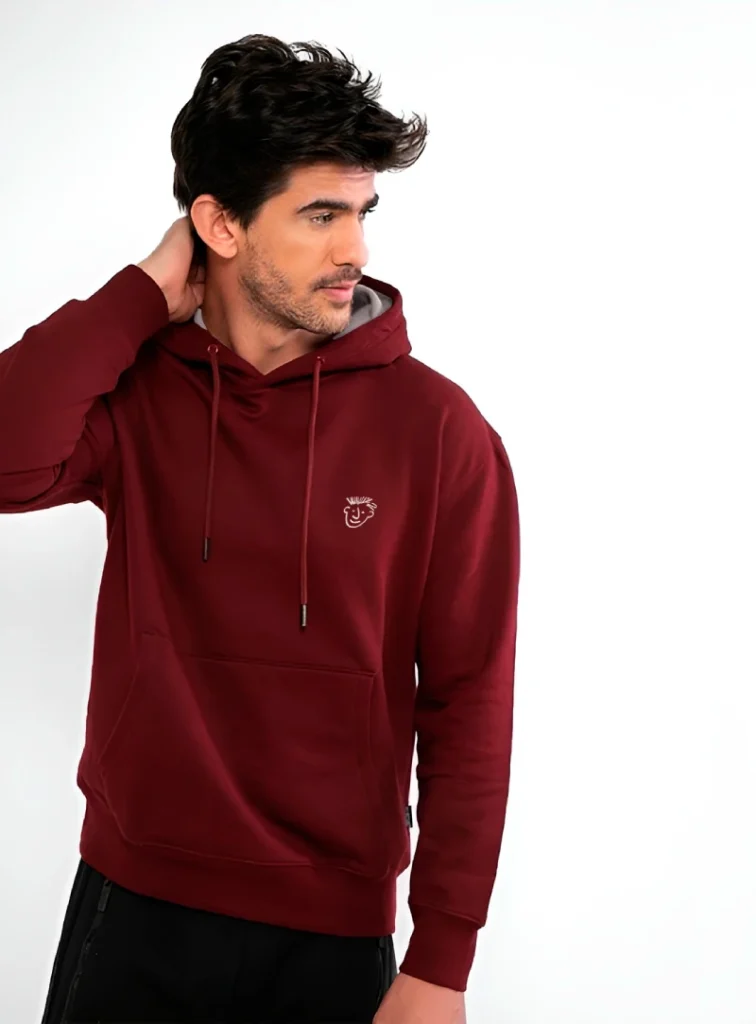 hoodie polera color ROJO 1