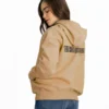 hoodie polera para mujer BEIGE espalda