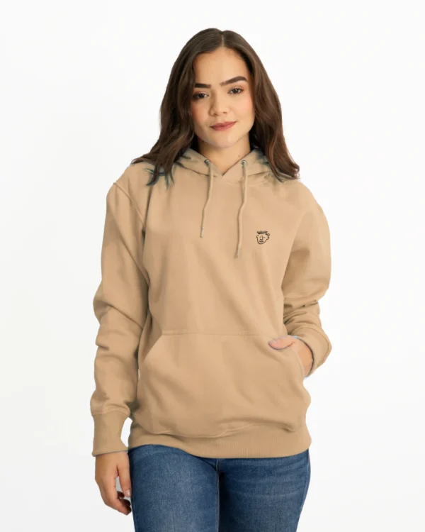 hoodie polera color BEIGE feo streetwear